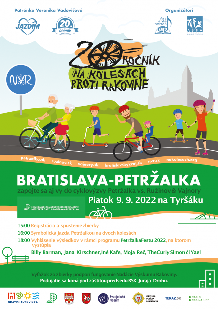 na kolesach proti rakovine 2022 petrzalka 1 ZAYO